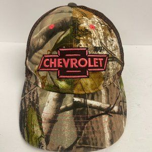 CHEVROLET REALTREE CAMO HAT PINK INFINITY HEADWEAR Hook & Loop strap back HT541